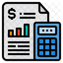 Calculator Analysis Grap Icon