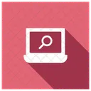 Analysis Search Laptop Icon