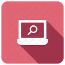 Analysis Search Laptop Icon