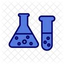 Flasks Beaker Test Tubes Icon