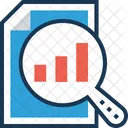 Analysis Search Graph Icon
