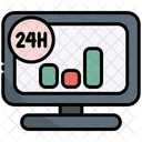 Analysis 24 Hours 24 Hours Service Icon