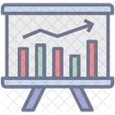 Market Analytics Analysis Graph Analyzing Marketing Icon