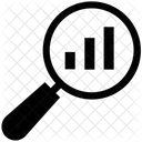 Magnifier Graph Analysis Icon