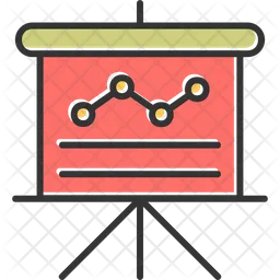 분석 프레젠테이션  아이콘