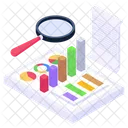데이터 분석 데이터 분석 인포그래픽 아이콘