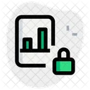 Analysis Report Lock Bar Chart Analysis Report Icon