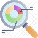 Analytic Magnifier Chart Icon