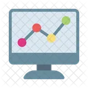 Analytic Graph Monitor Icon