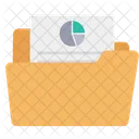 Pie Documnet Analytic File Storage Report File Icon