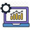 Analytic Graph Chart Icon