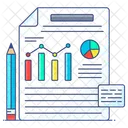 Business Report Analytical Report Business Assessment Icon