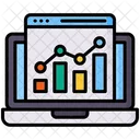 Analytics Laptop Website Icon