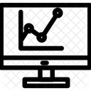 분석 컴퓨터 그래프 아이콘