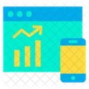 Statistics Online Analytics Online Analysis Icon