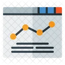 Analytics Online Analysis Growth Graph Icon