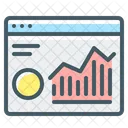 Analytics Chart Cryptocurrency Icon