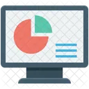 Analytics Infographic Monitor Icon