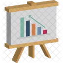 Analytics Business Performance Line Graph Icon