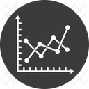 Analytics Data Visualization Line Chart Icon