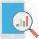 Analytics Infographic Magnifier Icon