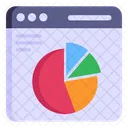 웹 분석 온라인 분석 웹 차트 아이콘