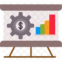 Analytics Dollar Growth Icon