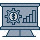 Analytics Dollar Growth Icon