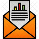 Analytics Diagram Email Icon