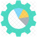 Analytics Cog Cogwheel Icon