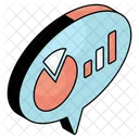 Analytics Chat  Icon