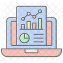 Analytics Lineal Color Icon Icon