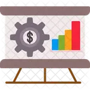 Analytics Dollar Growth Icône