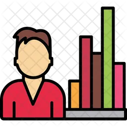 Analytics Person  Icon