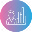 Analytics Person  Icon