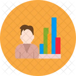 Analytics Person  Icon