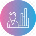 Analytics Person  Icon