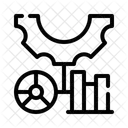 Analytics Process Workflow Data Icon