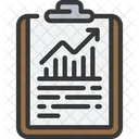 Analytics Report Data Data Clipboard Icon