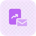 분석 보고서 메일 이메일 메일 아이콘