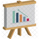 Analytik Geschaftsentwicklung Liniendiagramm Symbol