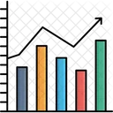 Analytik Balkendiagramm Geschaftsdiagramm Symbol