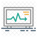 Analytik Diagramm EKG Symbol