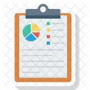 Analysen Diagramme Zwischenablage Symbol