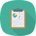 Analysen Diagramme Zwischenablage Symbol