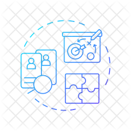 Analytik und Personalplanung  Symbol