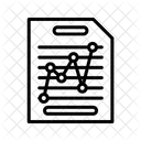Analyse Rapport Diagramme Icône