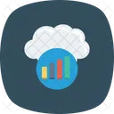 Analyses Diagrammes A Barres Cloud Computing Icône