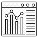 Analytisch Diagramm Webseite Symbol