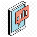 Analytischer Chat  Symbol